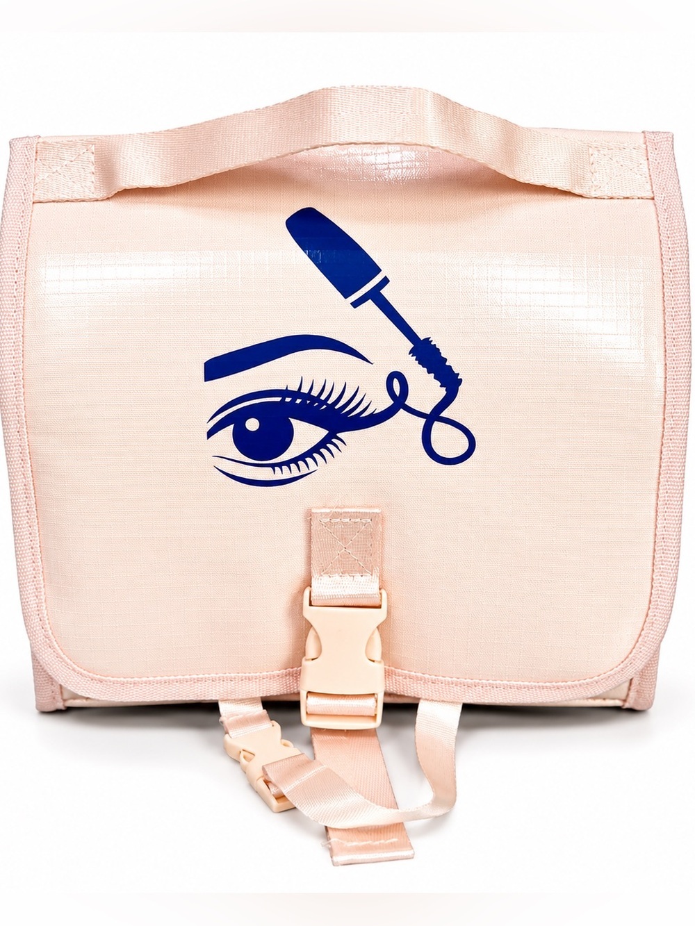 Blush Pink Travel Makeup Cosmetic Organizer Bag - Picture 3 of 7